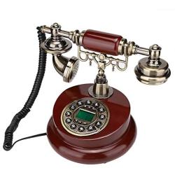 Oumij Old Fashioned Retro Telephone, MS-6100B European Retro Style Push Button Telephone Dial Desk Phone Home Decor Classical