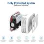 Foval 200W Car Power Inverter DC 12V to 110V AC Converter with 4 USB Ports Charger (White)