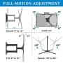 FOZIMOA Full Motion TV Wall Mount Bracket for 28-80 inch Flat Curved TVs, up to 110 lbs and VESA 600x400mm, with Tilt and Swivel Articulating Arms - Single Stud Install