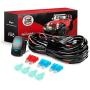Nilight 10011W 16AWG Wiring Harness Kit-2 Leads LED Light Bar 12V On/Off 5 Pin Rocker Switch Power Relay Blade Fuse for Jeep Boat Trucks, 2 Years Warranty