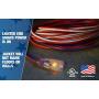 Southwire 2549SWUSA1 100-Feet, Contractor Grade, 12/3 Extension Cord, With Lighted End; Red White And Blue, American Made Extension Cord, Indoor and Outdoor Use, Water Resistant Flexible Jacket Southwire 2549SWUSA1 100-Feet, Contractor Grade, 12/3 Extension Cord, With Lighted End; Red White And Blue, American Made Extension Cord, Indoor and Outdoor Use, Water Resistant Flexible Jacket