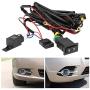 Fog Light Switch Wiring Kit, 12V Universal Car LED Light Bar Wiring Harness On/Off Rocker Switch 40A Power Relay Blade Fuse for Most Vehicles