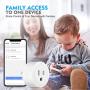 Smart Plug Esicoo - A Certified Works with Alexa, Echo & Google Home –Only Cloud Intelligence App- Only WiFi 2.4G (4 Pack)