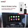 CarlinKit 2.0 Wireless CarPlay Adapter Fit for Factory CarPlay Cars, Compatible with aftermarket Pioneer Radio with Built-in CarPlay, Convert Wired to Wireless Carplay, Online Upgrade Adapter
