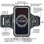 TRIBE Water Resistant Cell Phone Armband Case for iPhone 11, 11 Pro, 11 Pro Max, X, Xs, Xs Max, Xr, 8, 7, 6, Plus Sizes, Galaxy S10, S9, S8, S7, Plus Sizes and More! Adjustable Elastic Band & Key Slot