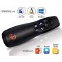Red Star Tec Wireless Powerpoint and Keynote Presentation Remote Clicker PR-819 (Black, 1 Pack)