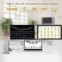 WAVLINK USB C Universal Laptop Docking Station, Dual 4K@60Hz Display & 5K Single Video Display for Laptop and PCs (2x4K@60Hz HDMI, 2x 4K@60Hz Display Port, Gigabit Ethernet, 6 USB 3.0, Audio)
