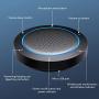 GOGOCOOL Bluetooth Speakerphone, Noise Reduction Conference Speaker with Mic, USB/Dongle/Bluetooth Connection, Enhanced Voice Pickup, Compatible with Meeting Apps for Home Office