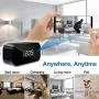 Mini Spy Cameras 1080 Wireless Hidden Camera Clock Portable WiFi Nanny Cam with Night Vision and Motion Detection Security Surveillance Cameras with Phone App for Indoor/Home/Apartment/Office