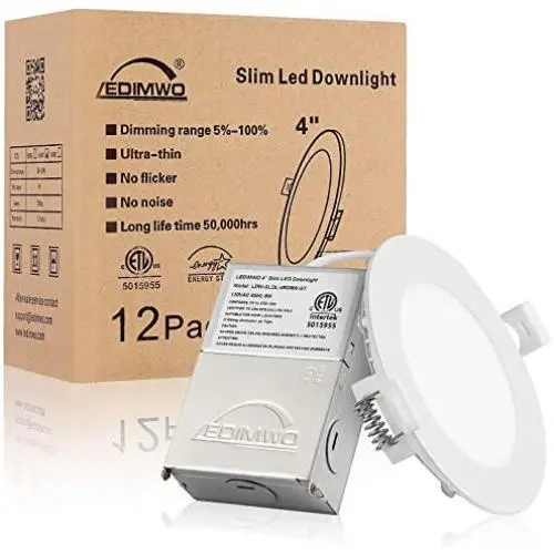 750lm 5 Years Warranty No Flicker No Buzz 4 inch 9W 3000K led Can Light, Led Ceiling Light, Recessed Lighting,4 led recessed Light, 12pack ETL and ES Listed 750lm 5 Years Warranty No Flicker No Buzz 4 inch 9W 3000K led Can Light, Led Ceiling Light, Recessed Lighting,4 led recessed Light, 12pack ETL and ES Listed