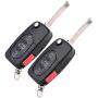OCPTY MYT8Z0837231 2X Uncut Keyless Entry Remote Control Key Fob Transmitter Replacement for A udi A6 A8 S4 S6 S8 TT RS6 Cabriolet MYT8Z0837231 4D0837231E 4D0837231P