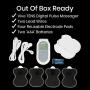 Vive Digital TENs Unit - Portable Muscle Stimulator Electrode Machine Pad Device - Electrotherapy Massager for Neck, Back, Nerve and Sciatica Pain Relief - Personal Electric Home EMS Stim Therapy