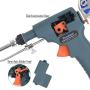 Toolour Automatic Soldering Gun Kit 60W Temperature Adjustment Auto Solder Feed with Wire Bracket, Solder Wire, for Home Workshop PCB Welding Electrical Digital Repair(Green)