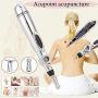 2020 Newest Multifunctional Electronic Acupuncture Pen Meridians Laser Therapy Health Massage Pen Pain Relief Tool with 3 Massage Heads Energy Pen Massager 3-in-1