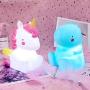 Gift Christmas Black Sales Friday Cyber Sale Monday Deals Cute Night Light for Kids Baby Led Nursery Bedroom Lamp Led Bedside Sleep Mood Nightlight Dinosaur Unicorn Bear Toy Gift for Children Toddler