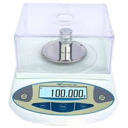BAOSHISHAN 100g/1mg Lab Scale Precision 0.001g Analytical Electronic Balance Lab Precision Weighing Balance Scales Jewelry Scales Calibrated (100g/1mg)