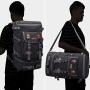 WITZMAN Travel Backpack for Men Women Canvas Backpack Carry on Luggage Rucksack Convertible Duffel Bag Large (A568 Black)