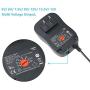 Belker 45W 5V 6V 7.5V 9V 12V 13.5V 15V Universal AC DC Power Supply Adapter for Household Electronics LED Light Strip - 1A 2A 3A 3000mA Amp - Fast USB Charging Port 5V 2A 2.4A