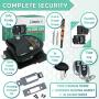 Rv Keyless Entry Door Lock | Rv Lock Keyless Entry | 100% Metal Rv Door Lock w/ 2 Key-fobs and Backlit Keypad | Includes Protective Gasket, Screwdriver & 2 Keys | Will Only Fit 2.75'' x 3.75'' Lock Hole