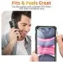 ESR Air Armor Case Compatible with iPhone 11 [Shock-Absorbing] [Scratch-Resistant] [Military Grade Protection] Hard PC + Flexible TPU Frame, for 6.1-Inch, Transparent Black