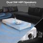 WiFi Projector, 3Stone A3 5000Lux Portable Bluetooth Mini Projector for Outdoor Movies, Native 720P Home Theater Projector with 1080P Supported, 200” Display, Compatible with TV Stick, PS4, USB, HDMI