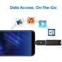 Rankie 2-Pack USB C Adapter Hi-Speed USB Type C to USB-A 3.0, Black