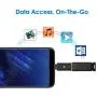 Rankie 2-Pack USB C Adapter Hi-Speed USB Type C to USB-A 3.0, Black