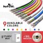 fast Cat. Cat6 Ethernet Cable 1000ft - 23 AWG, CMR, Insulated Solid Bare Copper Wire Internet Cable with Noise Reducing Cross Separator - 550MHZ / 10 Gigabit Speed UTP LAN Cable 1000 ft - CMR (Black)
