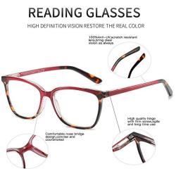 ZENOTTIC Anti Blue Light Glasses Blue Light Blocking Reading Glasses Stylish Leopard Glasses Anti Eyestrain for Women