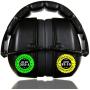 ClearArmor 141001 Shooters Hearing Protection Safety Ear Muffs Folding-Padded Head Band Ear Cups, Black