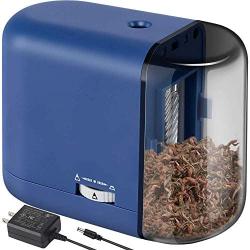 Electric Pencil Sharpener, Automatic Pencil Sharpener for Colored Pencils(6-8mm), Fast Sharpen, 3 Settings, Battery Operated, for Kids, Office, School, Artist, Students