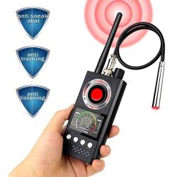 Anti-Spy Wireless RF Signal Detector [Latest Professional Version] Bug GPS Camera Signal Detector，Detection GPS Tracker Hidden Camera Eavesdropping Device Signal Detector