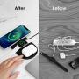 Wireless Charger, 3 in 1 Qi-Certified 10W Fast Charging Station Compatible with iPhone 12/12 Pro/12 Pro Max/12 Mini/11/11 Pro Max/X/XS/XS Max, Apple Watch Series,AirPods Pro/2 /Samsung (Black)