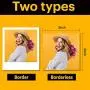 KODAK Mini 3 Square Retro Portable Printer - Social Media Photo Instant Printer – Premium App iOS & Android Compatible – Wireless Connection – 3x3inch Photo - 4PASS Technology - 60 Sheet Bundle Black