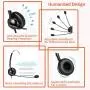 Beebang 2.5mm Cordless Phone Headset, Telephone Headset with Noise Canceling Mic Work for AT&T Panasonic Cisco Grandstream Polycom Vtech Uniden and Wireless Dect Phones