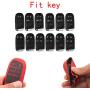 Royalfox 3 4 5 Buttons TPU Smart Remote Key Fob case Full Cover for Chrysler 300 200 Dodge Charger Challenger Dart Durango Journey,Jeep Grand Cherokee Renegade Fiat Freemont (Silver)