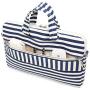 Canvaslife Breton Stripe Pattern 15 inch Waterproof Laptop Shoulder Messenger Bag Case with Rebound Bubble Protection for 14 inch-15.6 inch Laptop 15 Case Bag