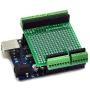 CZH-LABS Electronics-Salon Prototype Screw Shield Board Kit for Arduino UNO R3, 0.1'' Mini Terminal Block.