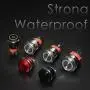 STARELO 19MM 3/4'' Momentary Push Button Switch 5A 12V 1NO1NC Waterproof Stainless Steel Shell with LED Ring with Wire Socket Plug(White)