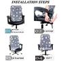 Melanovo Computer Office Chair Covers, Universal Stretch Desk Chair Cover for Rotating High Back Chair (Large Size)