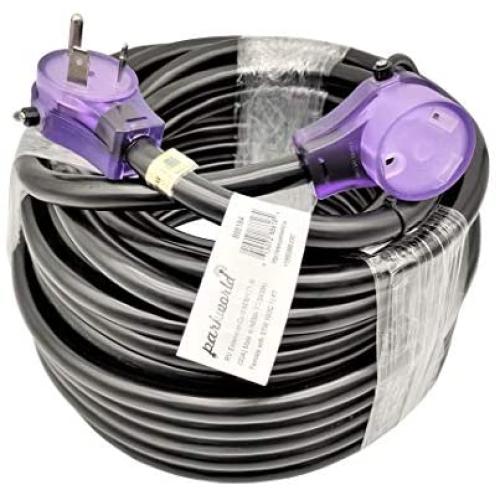Parkworld RV 30A Extension Cord NEMA TT-30 with Handle, Camper 30amp TT-30P to TT-30R (75FT)