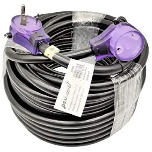 Parkworld RV 30A Extension Cord NEMA TT-30 with Handle, Camper 30amp TT-30P to TT-30R (75FT)