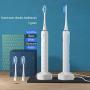 Sonic Electric Toothbrush for Adults and Kids, with TPU Wrapped Handle, Inductive Fast Charge, 5 Brushing Modes, Waterproof, Smart Timer, 3 Replacement Heads&Covers, ITECHNIK ST-102 (White)