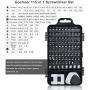 Gocheer Mini Precision Screwdriver Set, 115 in 1 Magnetic Screwdriver Bit Set with Case for iPhone, Computer, PC, Watch, Glasses, Electronics, Mini DIY Hand Work Repair Tools