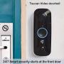TOUCAN Video Doorbell Camera 1080p HD with Chime, Angle View 180° Doorbell Camera WiFi with Motion Detector, Wireless Video Doorbell, Doorbell Camera Night Vision with 2-Way Audio, Weatherproof IP56