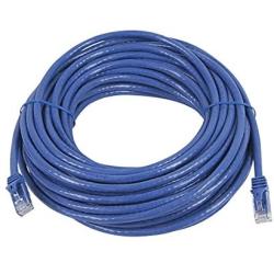 Monoprice Flexboot Cat6 Ethernet Patch Cable - Network Internet Cord - RJ45, Stranded, 550Mhz, UTP, Pure Bare Copper Wire, 24AWG, 75ft, Blue