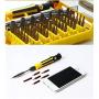 NUZAMAS 45-in-1 Precision Screwdriver Tool kit Compact Disassembly Repair Bits with Flexable Extension Bar in Organizer Case for Laptop Computer Phone iPhone Electronic Products and Appliances