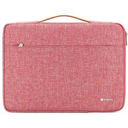 NIDOO 13 inch Laptop Sleeve case Notebook Bag Protective Handbag for 13'' MacBook Air / 13.5'' Surface Book / 13.3'' ThinkPad L380 L390 Yoga / 13.9'' Lenovo Yoga C930 / 14'' HP EliteBook 1040, Red