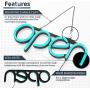 LED Neon Open Sign Light for Business with ON & Off Switch - Lightweight & Energy Efficient for Restaurants Offices Retail Shops Window Storefronts - Ice Blue