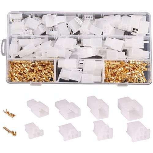 Rantecks 380PCS 2.8mm Automotive Connector Kit 2 3 4 6 Pin Electrical Wire Connectors Kit for Motorcycle Motorbike Car Boats Electric Instruments